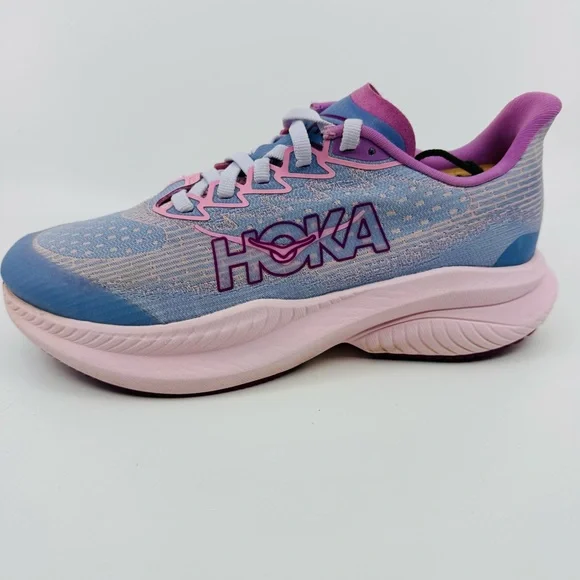 HOKA Mach 6 Youth Running Sneakers Color Grape Agate/Lupine SZ 3.5 Youth - Picture 5 of 9